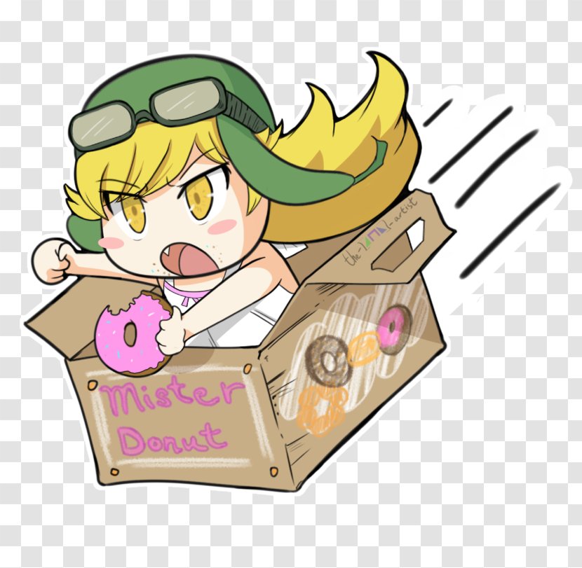 Donuts Artist Mister Donut Illustration - Nekomonogatari Transparent PNG
