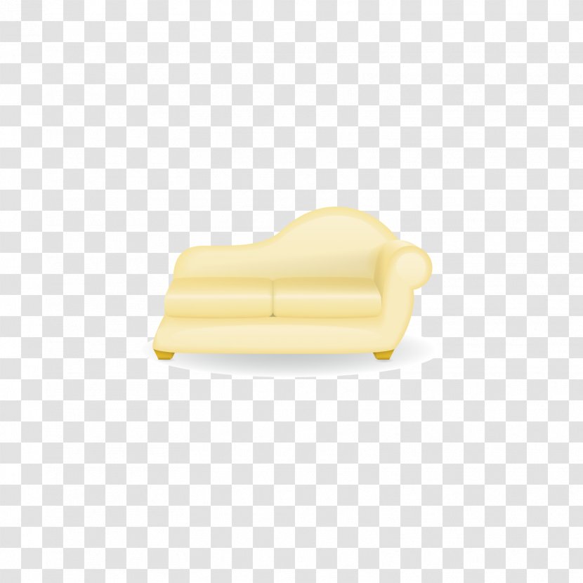 Material Yellow Angle - Sofa Transparent PNG