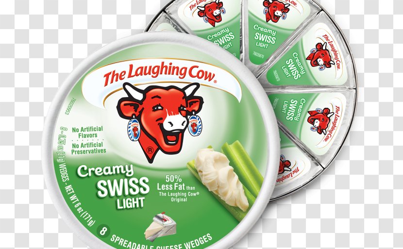 Swiss Cuisine Cream The Laughing Cow Milk Cattle - Label - Cheese Wedge Gymnastics Transparent PNG