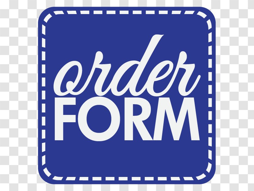 Logo Brand Font Line Order - Electric Blue Transparent PNG