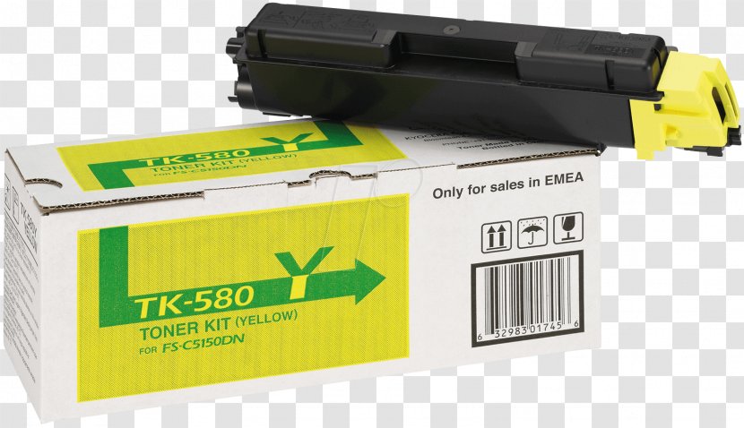 Kyocera 1T02JZAEU0 Original TK865Y Yellow Toner Cartridge Printer Transparent PNG