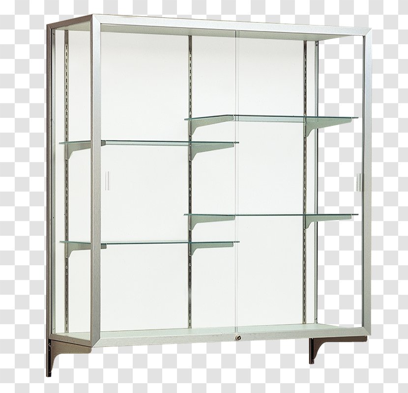 Shelf Display Case Furniture Glass Wall - Metal - Box Transparent PNG