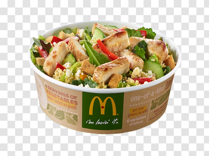 Chicken Salad Caesar Greek Cuisine McDonald's Big Mac - Fast Food - Kale Transparent PNG
