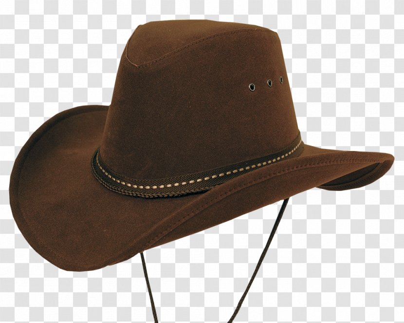 Hat Leather - Brown Transparent PNG