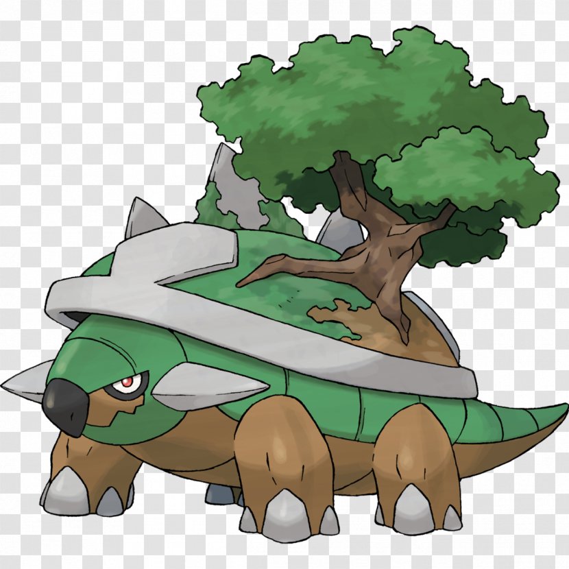 Pokémon X And Y Diamond Pearl Torterra Pokédex - Grotle - Tree Transparent PNG