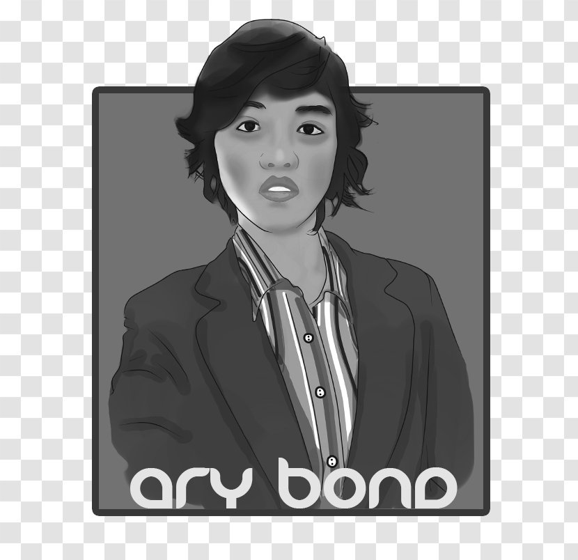 White Poster Black M - Gentleman - Ary Transparent PNG