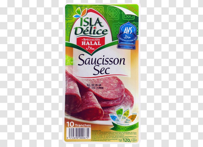 Halal Ham Salami Saucisson ZAPHIR SAS - Salt Cured Meat Transparent PNG