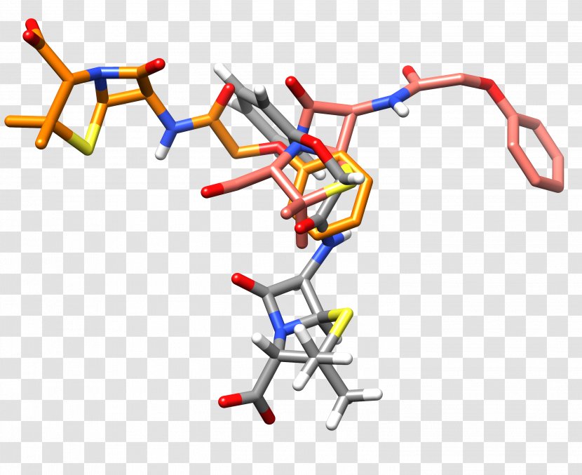 Phenoxymethylpenicillin Lysinibacillus Sphaericus Molecule Product - Penicillin - Rx In Transparent PNG