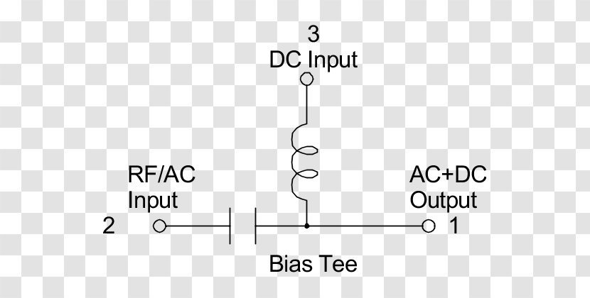 Bias Tee Circuit Diagram Wiring Electronic Schematic - Text - Paper Transparent PNG