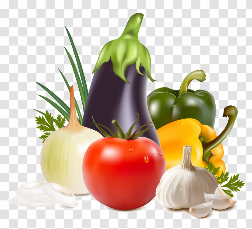 Vegetable Bell Pepper Tomato Capsicum - Peppers And Chili - Eggplant Transparent PNG