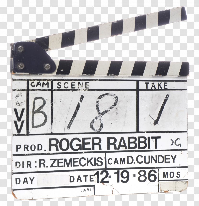 Clapperboard Film Jessica Rabbit Shot Touchstone Pictures Transparent PNG