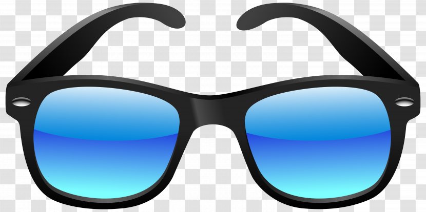 Sunglasses Eyewear Clip Art - Black And Blue Clipart Image Transparent PNG