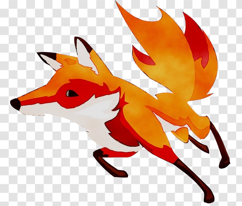 Red Fox Clip Art Illustration Snout Orange S.A. - Cartoon Transparent PNG