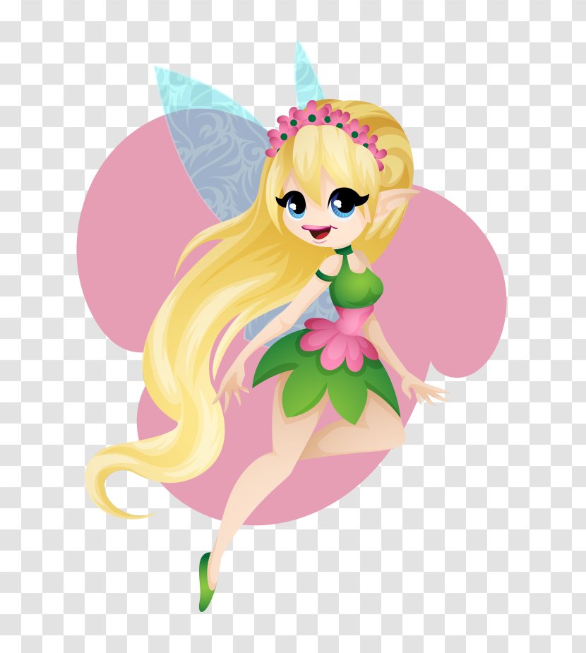 Cartoon Fairy Illustration - Art - Long Hand-painted Wings Transparent PNG