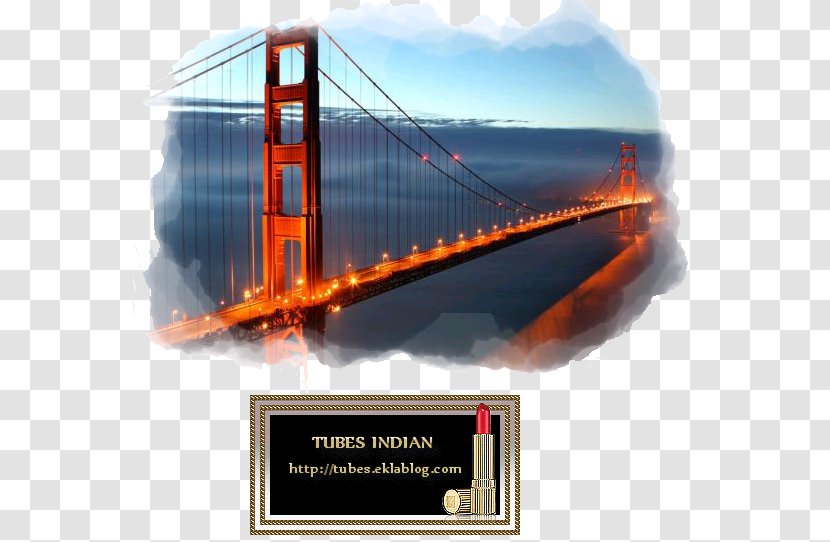 Golden Gate Bridge Bridge–tunnel Cargo Suspension - Freight Transport - Tube Fundos Paisagens Transparent PNG