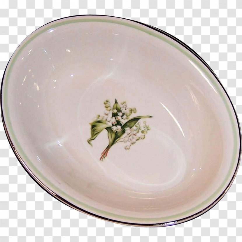 Tableware Platter Ceramic Plate Porcelain - Bowl - Lily Of The Valley Transparent PNG