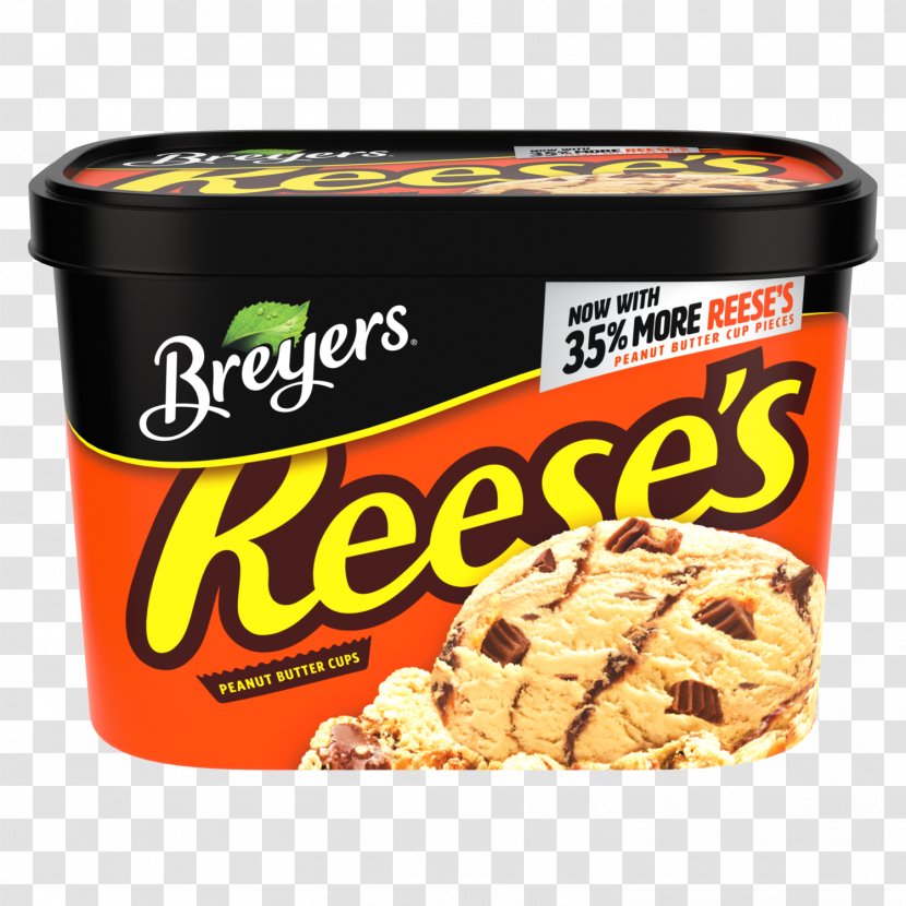 Breyers Ice Cream Reese's Peanut Butter Cups Pieces - Food Transparent PNG
