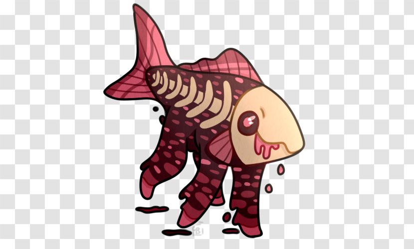 Pink M Elephantidae Fish Clip Art - Fictional Character Transparent PNG