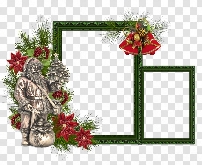 Christmas Frame Border Decor - Flower - Interior Design Pine Family Transparent PNG