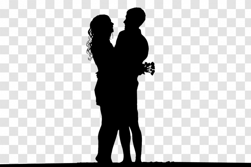 Person Love Idea Afectividade Feeling - Silhouette - Couple Hug Transparent PNG