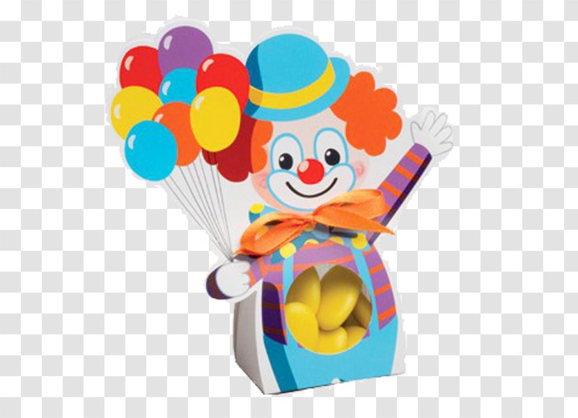 Clown Ballotin Dragée Circus Cardboard - Candy - Amusement Transparent PNG
