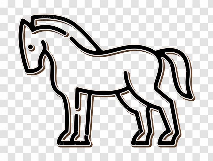 Horse Icon In The Zoo Icon Transparent PNG