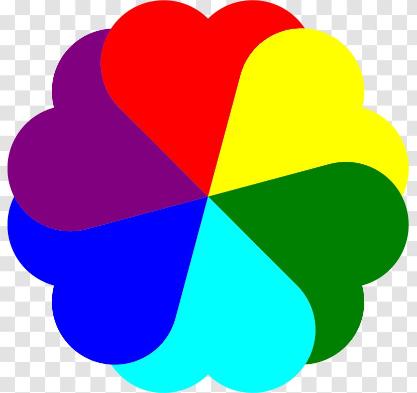 Heart Clip Art Rainbow Image Vector Graphics - Petal - Love Transparent PNG