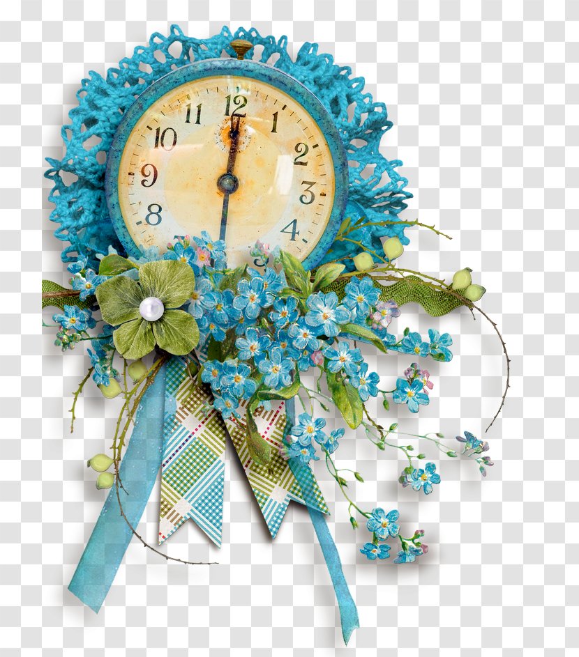 Watch Cut Flowers Clip Art - Horloge Transparent PNG