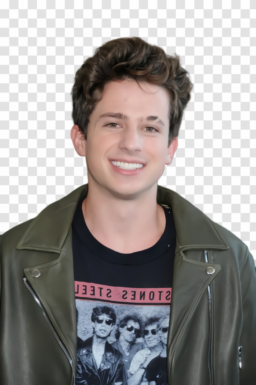 Hair Cartoon - Charlie Puth - Black Outerwear Transparent PNG