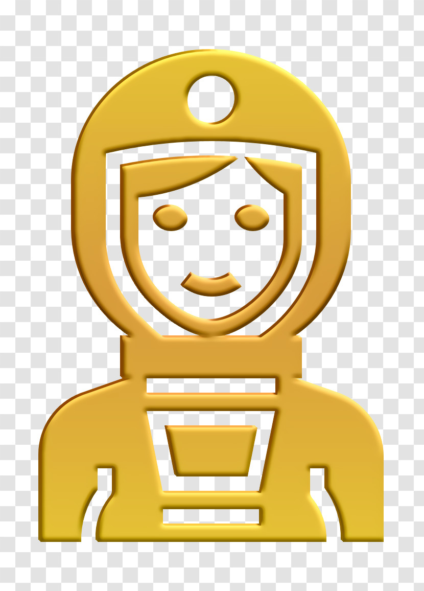 Occupation Woman Icon Cosmos Icon Astronaut Icon Transparent PNG