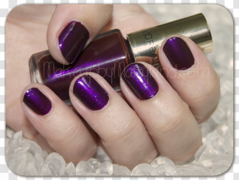 Nail Polish Manicure Purple - Lovely Style Transparent PNG