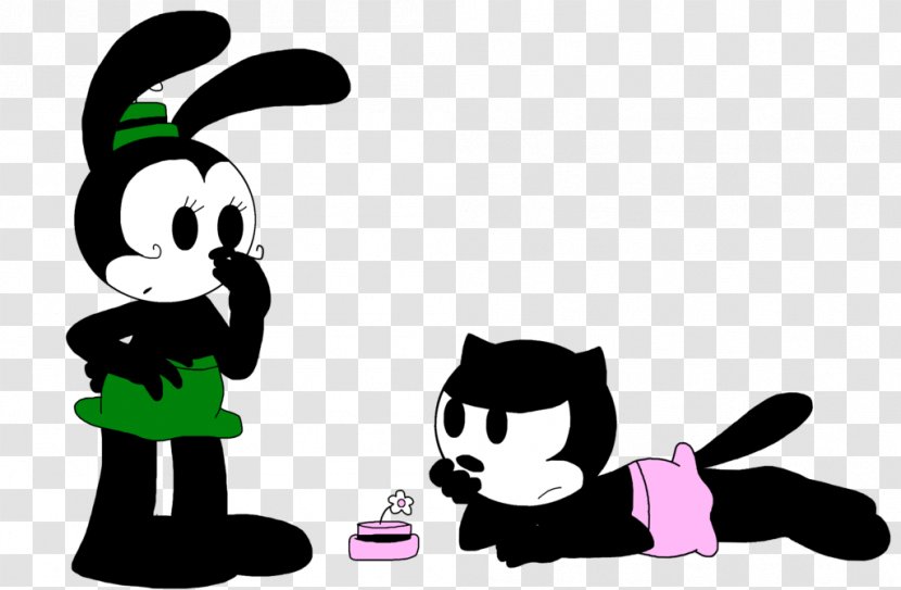 Cat DeviantArt Oswald The Lucky Rabbit - Cartoon Transparent PNG