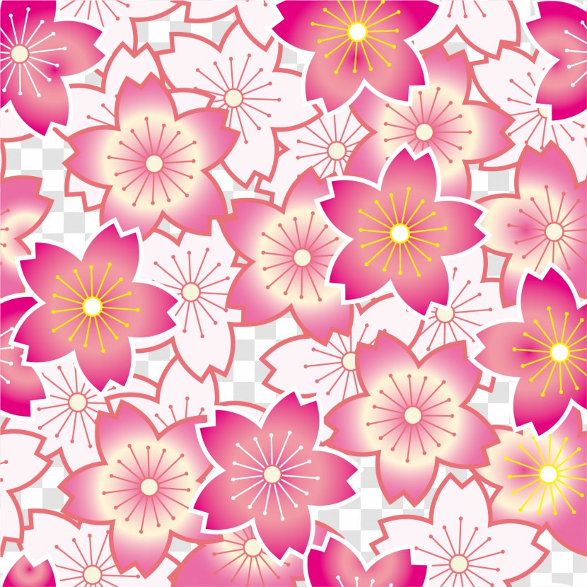 National Cherry Blossom Festival - Pink Family - Background Shading Transparent PNG
