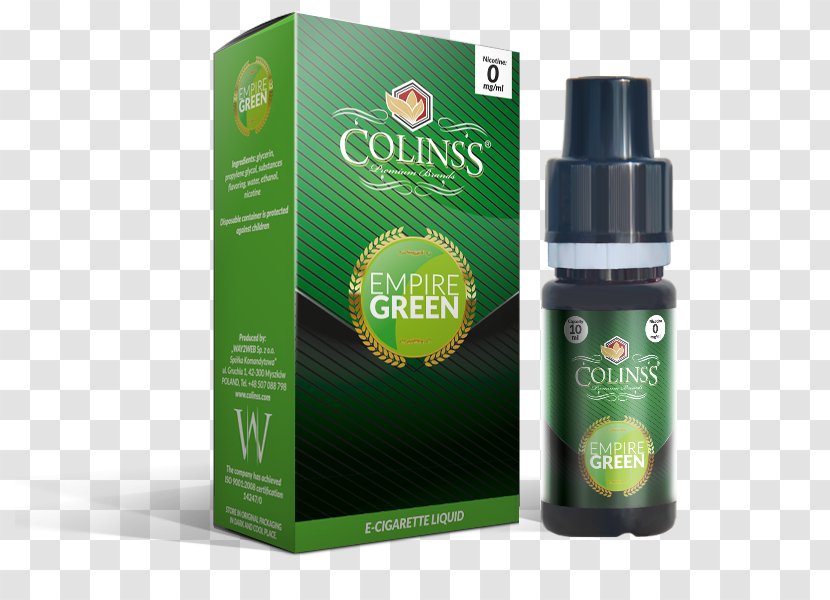Electronic Cigarette Aerosol And Liquid Flavor Taste - Tobacco - Green Fog Transparent PNG