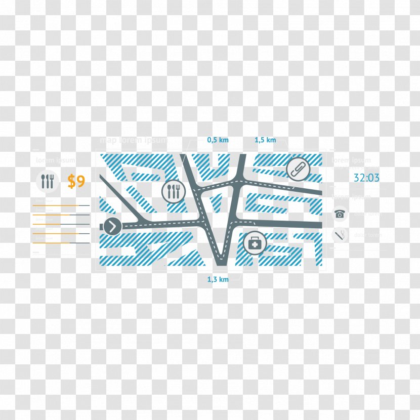 Euclidean Vector Icon - Text - Map Decoration Transparent PNG