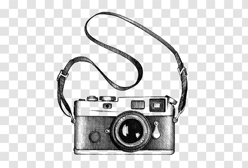 Drawing Camera Photography Clip Art - Monochrome Transparent PNG