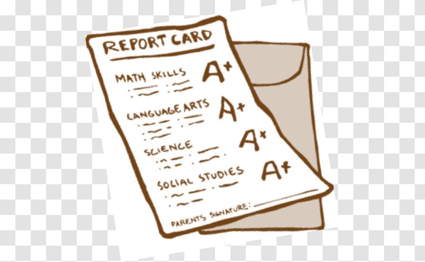 Report Card Grading In Education Elementary School Student - Third Grade Transparent PNG