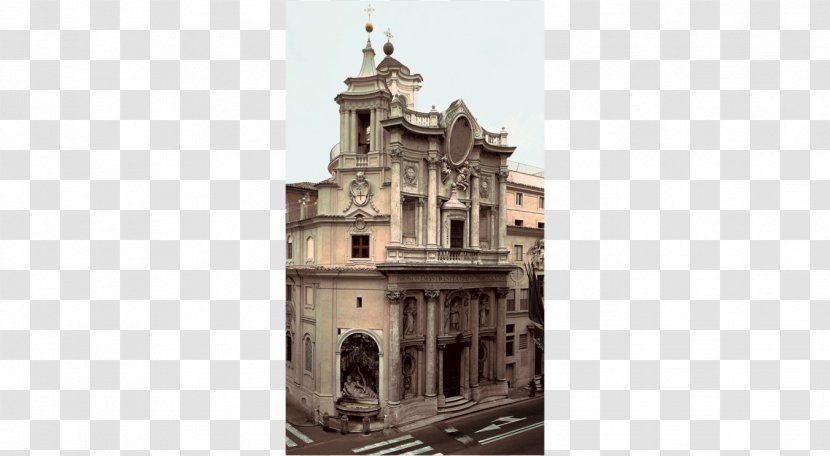 San Carlo Alle Quattro Fontane Church Of Saint Andrew's At The Quirinal Baroque Architecture Facade St. Peter's Basilica - Bell Tower - Rome Transparent PNG