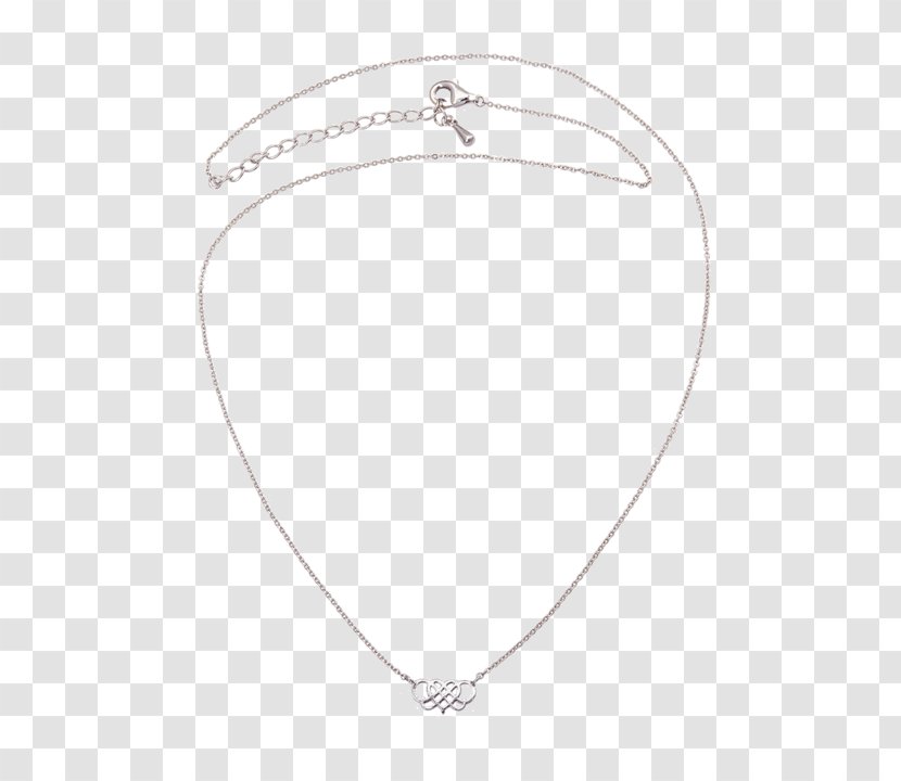 Necklace Body Jewellery Silver Chain Transparent PNG