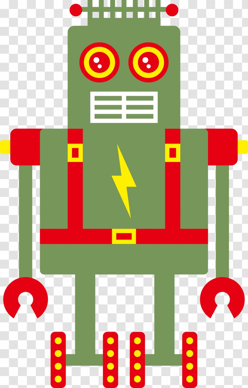 Robot Green Clip Art - Artificial Intelligence - Robots Transparent PNG