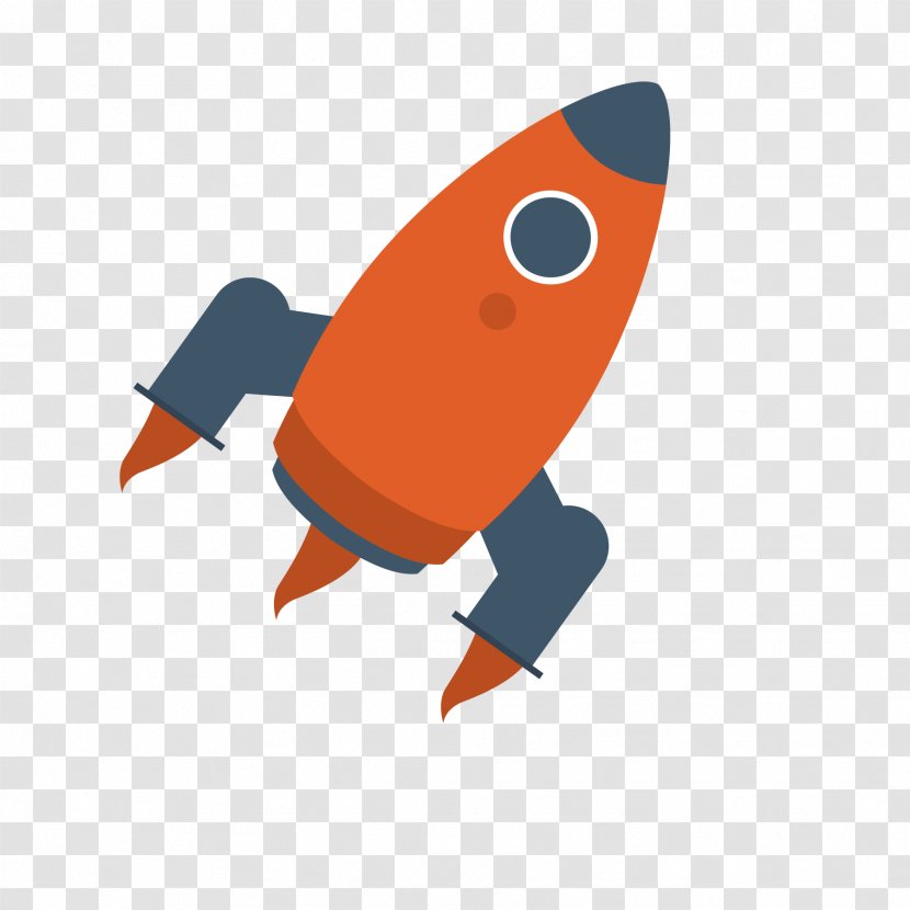 Android Eraser Rocket - Orange - Cartoon Red Transparent PNG