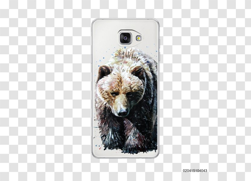 Grizzly Bear Watercolor Painting Art Sketch - Snout - Big Transparent PNG