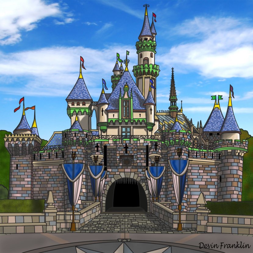 Sleeping Beauty Castle Disneyland Cinderella DeviantArt - Landmark Transparent PNG
