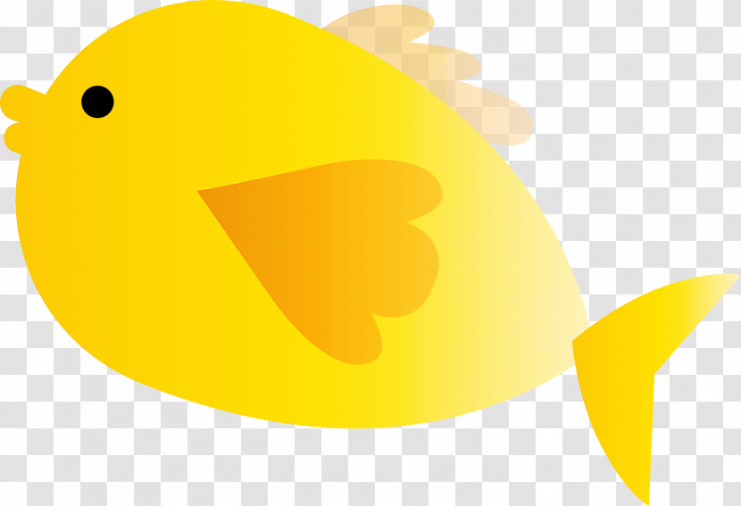 Yellow Fish Butterflyfish Fish Logo Transparent PNG