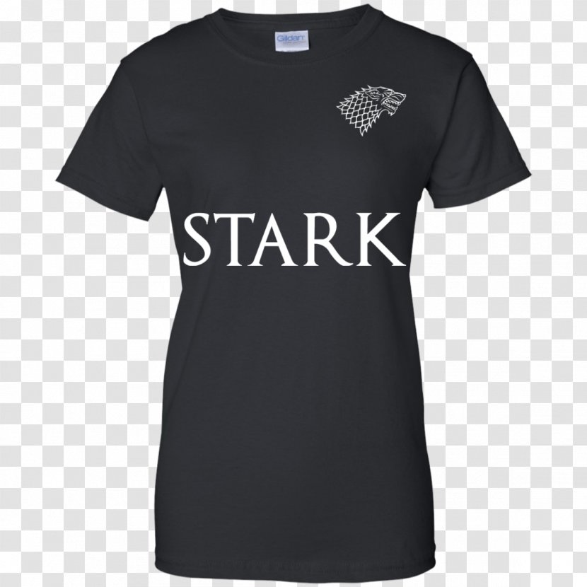 T-shirt Sleeve Jersey Neckline - Black - Team Stark Transparent PNG
