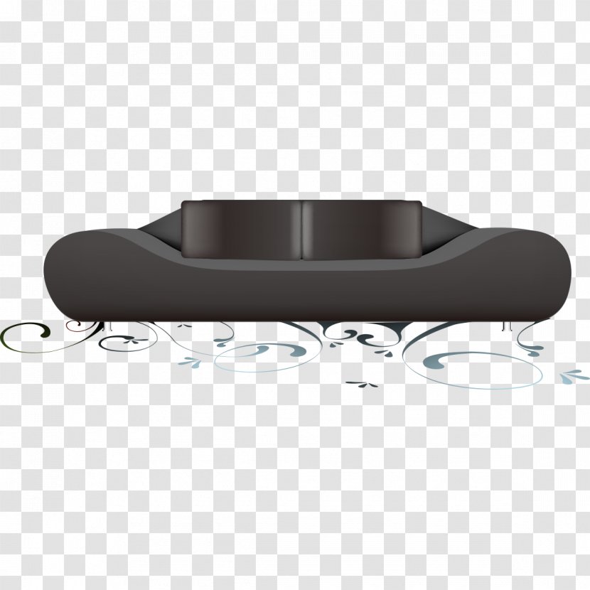 Table Couch Furniture - Automotive Exterior - Black Sofa Model Transparent PNG