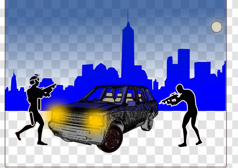 New York City Ruby Skyline Silhouette - Motor Vehicle Transparent PNG