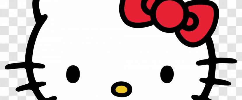 Hello Kitty Logo Merchandising - Black And White - Ltd Beads Transparent PNG