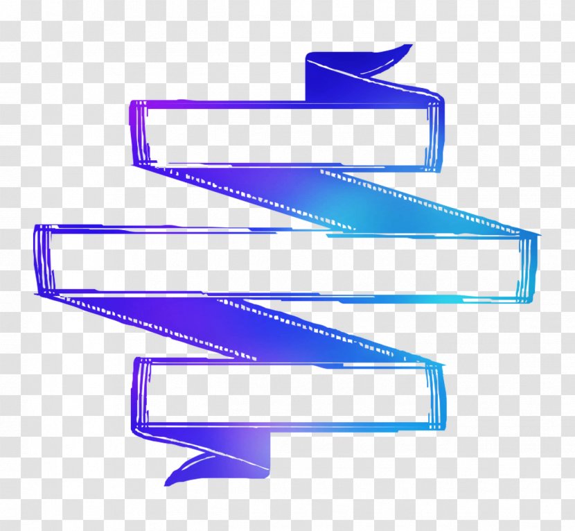 Product Design Line Angle Font - Electric Blue Transparent PNG