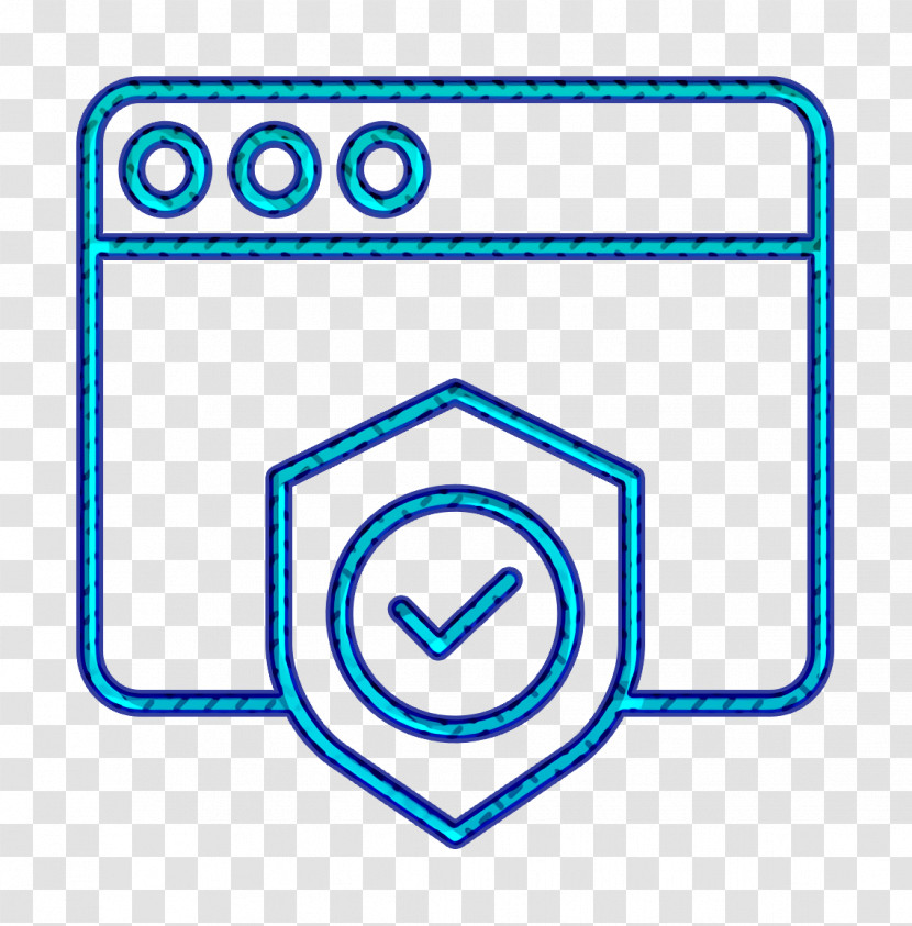 Seo And Web Icon Shield Icon Cyber Icon Transparent PNG
